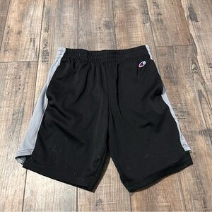 Champion Shorts Youth Size Medium Boys Basketball Gym Black Athletic Pockets
